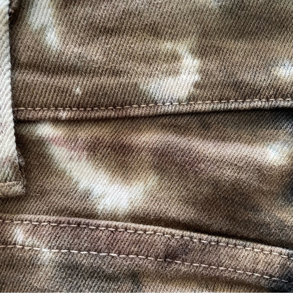 Vibrant M.i.U "Detailed Outseam Slouch Jeans in Tie Dye" Size 7/27 - Picture 10 of 10